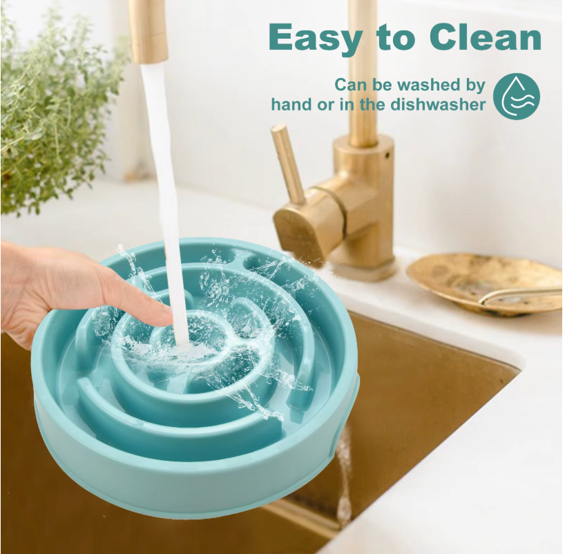 SlowSip™ Slow Feeder Dog Bowl (Anti-Gulp)